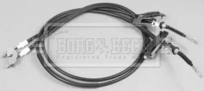 BORG & BECK bkb2596 -  Трос, стояночная тормозная система